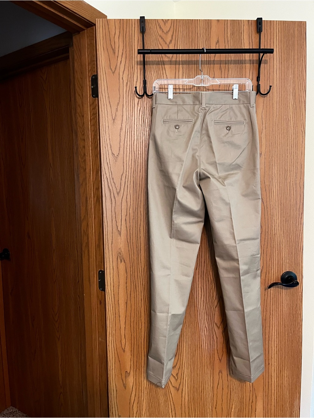 NWOT Lands' End Sz 16 Boys’ Chino Pants Beige - Picture 2 of 3